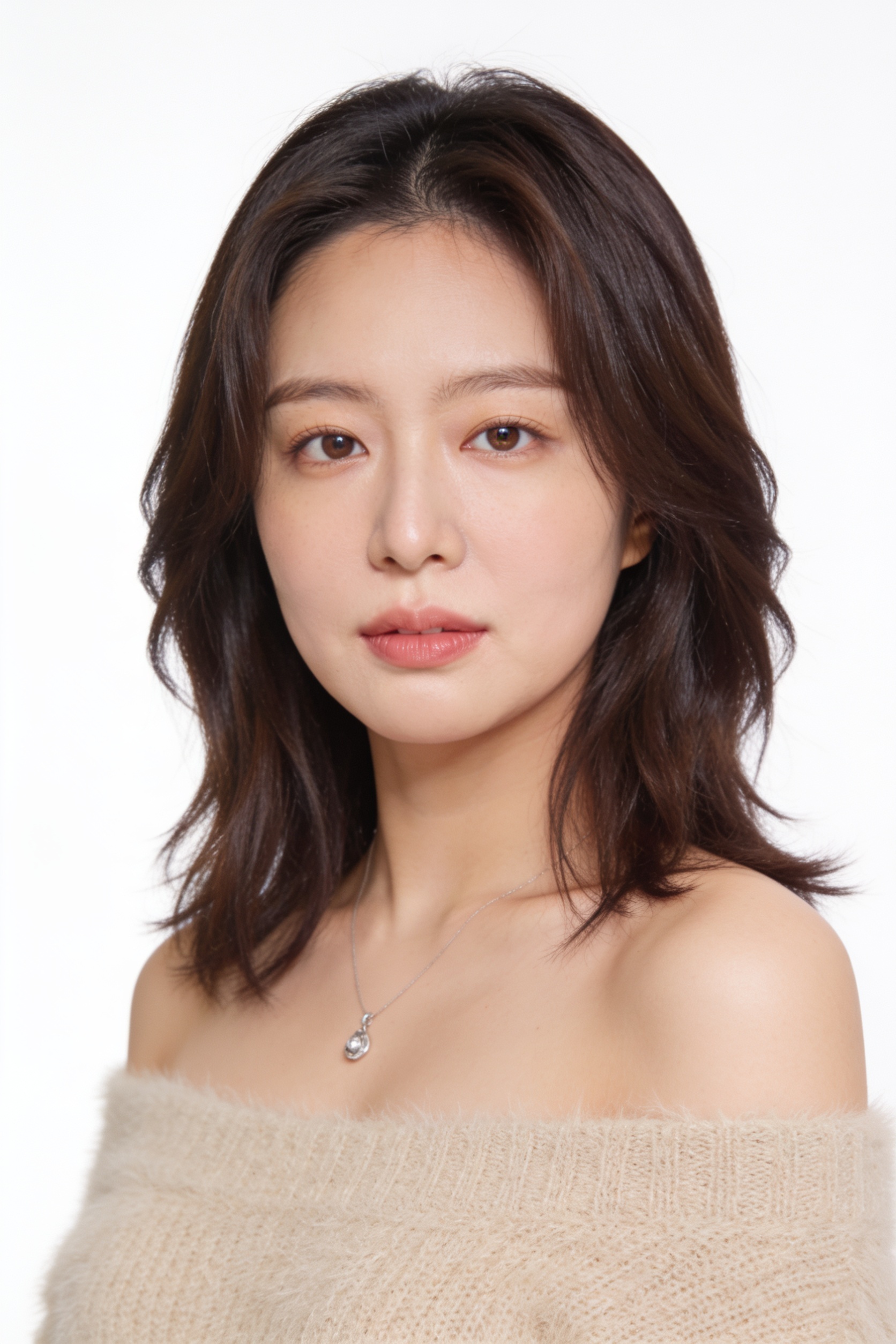 오프숄더 웨이브