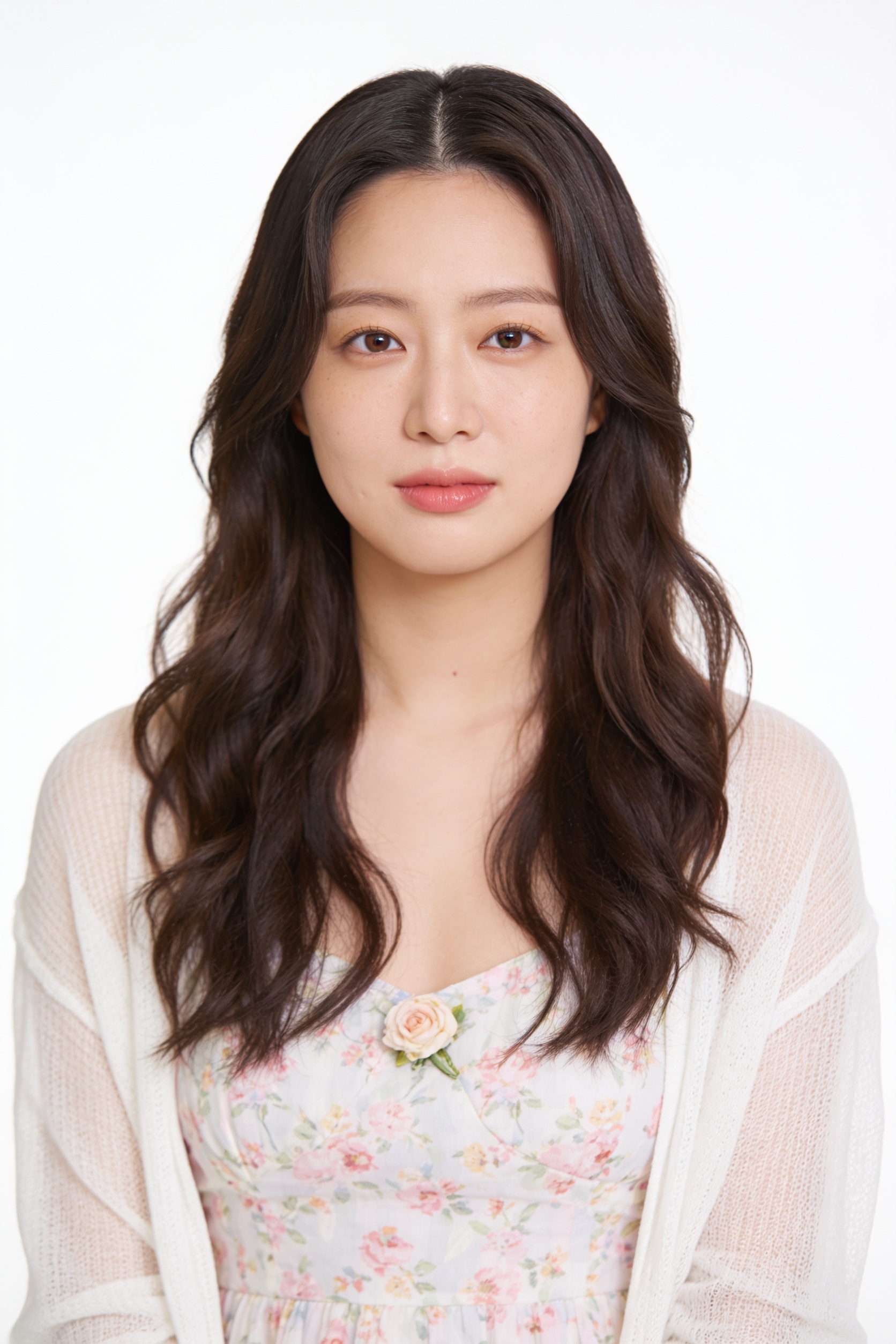 플로럴 가디건 청순