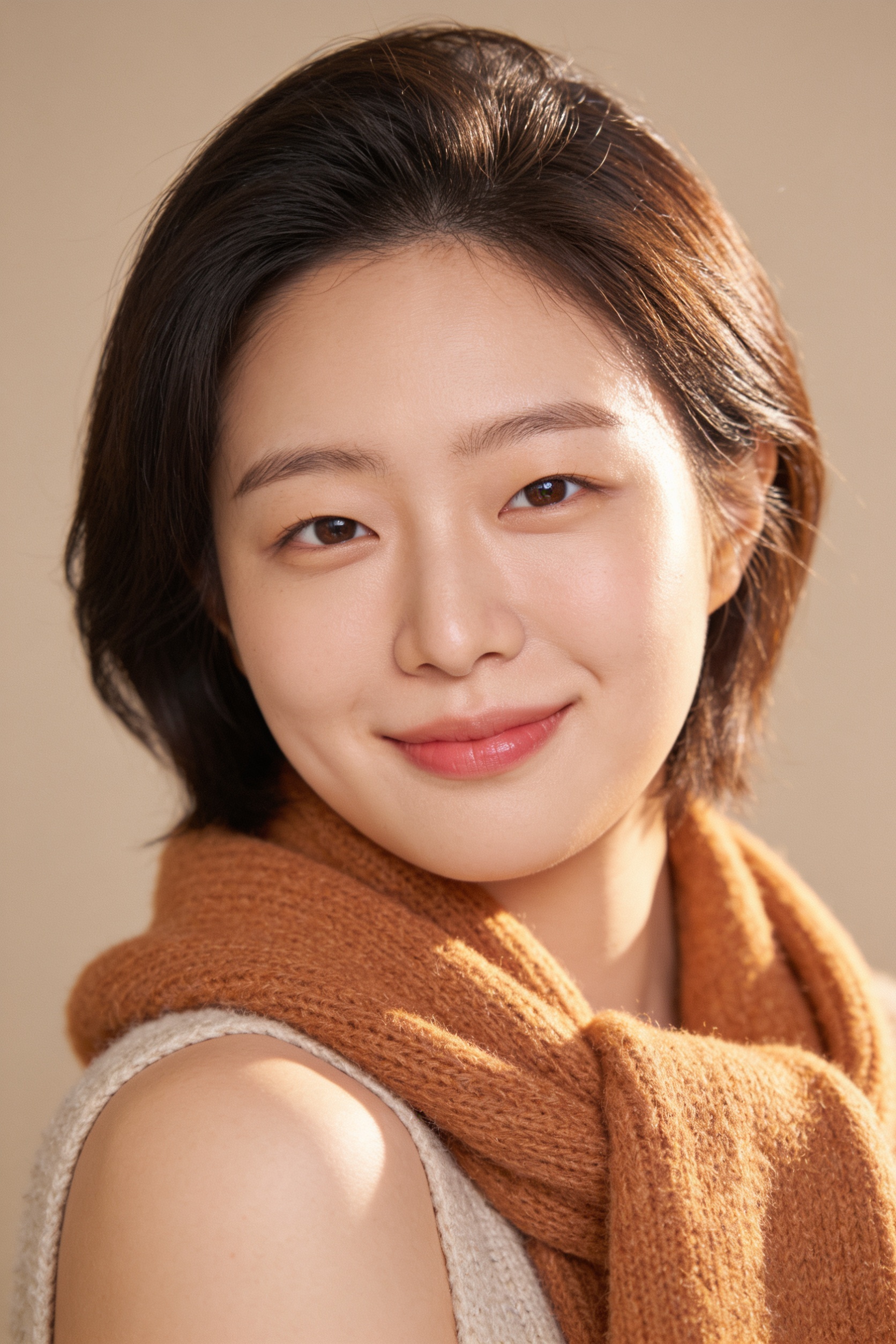코지 단발 스카프