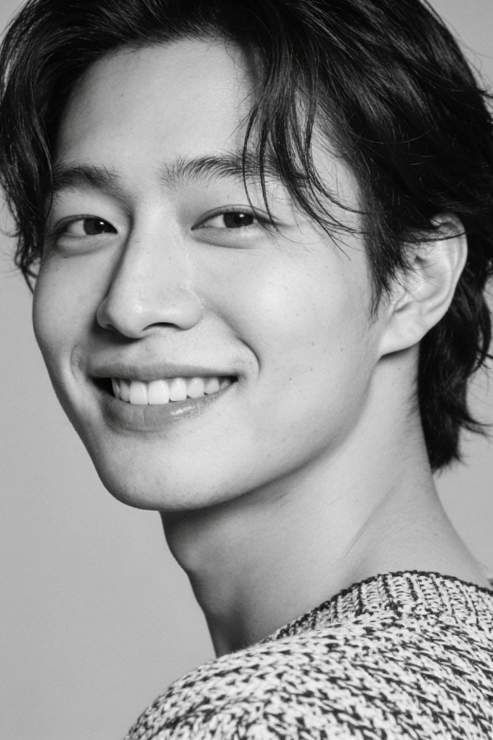 패턴 탑 흑백