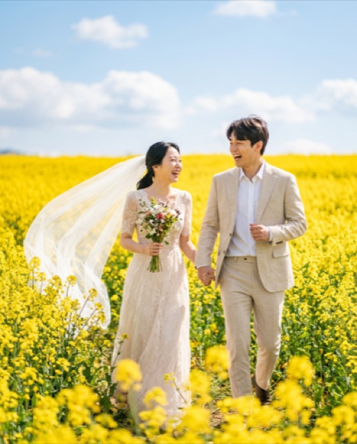 유채꽃 웨딩